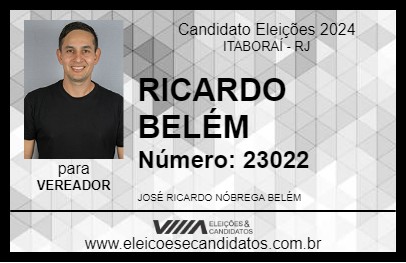 Candidato RICARDO BELÉM 2024 - ITABORAÍ - Eleições