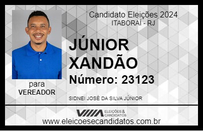 Candidato JÚNIOR XANDÃO 2024 - ITABORAÍ - Eleições