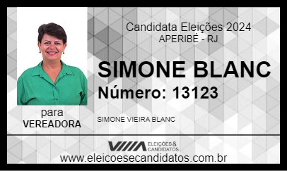 Candidato SIMONE BLANC 2024 - APERIBÉ - Eleições