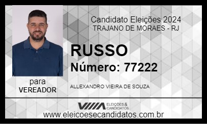 Candidato RUSSO 2024 - TRAJANO DE MORAES - Eleições