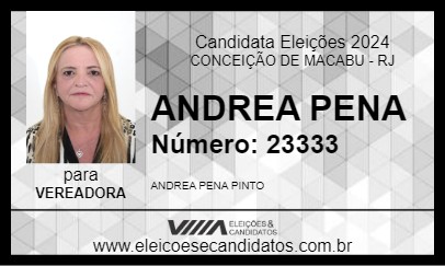 Candidato ANDREA PENA 2024 - CONCEIÇÃO DE MACABU - Eleições