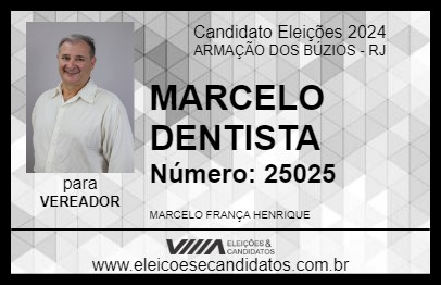 Candidato MARCELO DENTISTA 2024 - ARMAÇÃO DOS BÚZIOS - Eleições