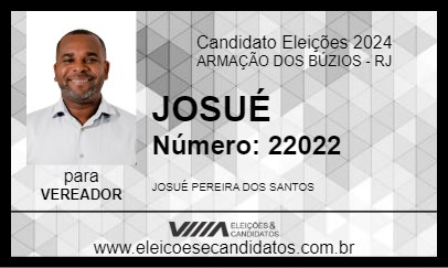 Candidato JOSUÉ 2024 - ARMAÇÃO DOS BÚZIOS - Eleições