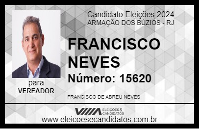 Candidato FRANCISCO NEVES 2024 - ARMAÇÃO DOS BÚZIOS - Eleições