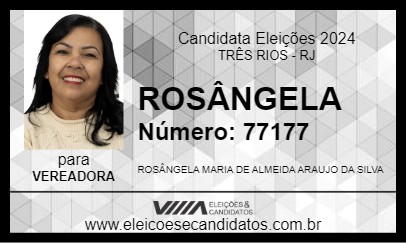 Candidato ROSÂNGELA 2024 - TRÊS RIOS - Eleições