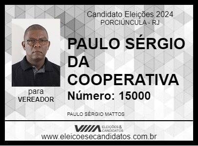 Candidato PAULO SÉRGIO DA COOPERATIVA 2024 - PORCIÚNCULA - Eleições