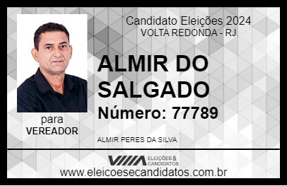 Candidato ALMIR DO SALGADO 2024 - VOLTA REDONDA - Eleições