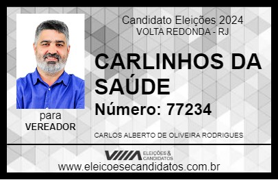 Candidato CARLINHOS DA SAÚDE 2024 - VOLTA REDONDA - Eleições