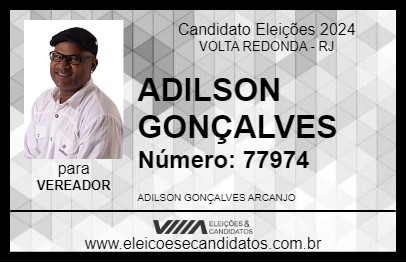 Candidato ADILSON GONÇALVES 2024 - VOLTA REDONDA - Eleições