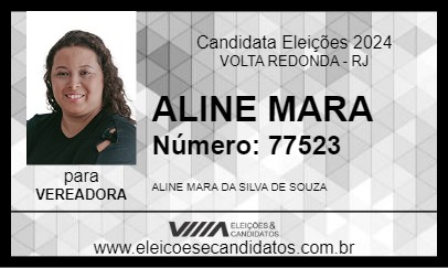 Candidato ALINE MARA 2024 - VOLTA REDONDA - Eleições