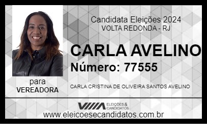 Candidato CARLA AVELINO 2024 - VOLTA REDONDA - Eleições