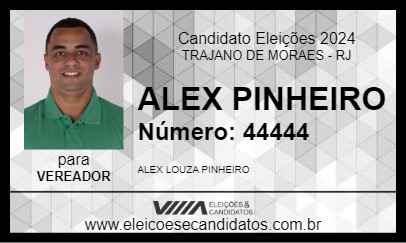 Candidato ALEX PINHEIRO 2024 - TRAJANO DE MORAES - Eleições