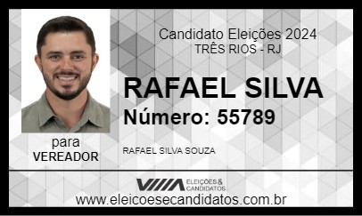 Candidato RAFAEL SILVA 2024 - TRÊS RIOS - Eleições