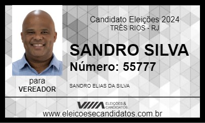 Candidato SANDRO SILWA 2024 - TRÊS RIOS - Eleições