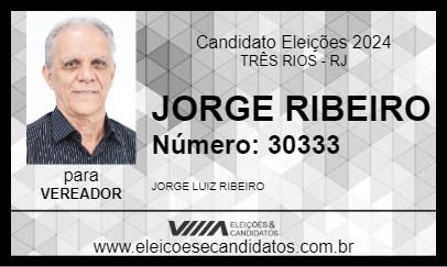 Candidato JORGE  RIBEIRO 2024 - TRÊS RIOS - Eleições