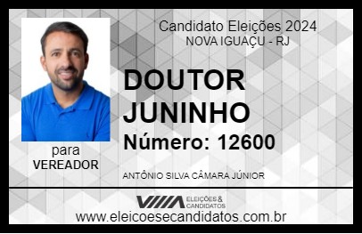 Candidato DOUTOR JUNINHO 2024 - NOVA IGUAÇU - Eleições