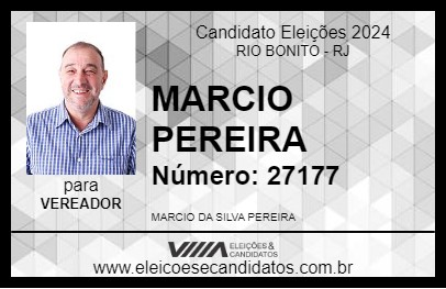 Candidato MARCIO PEREIRA 2024 - RIO BONITO - Eleições