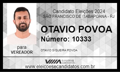 Candidato OTAVIO POVOA 2024 - SÃO FRANCISCO DE ITABAPOANA - Eleições