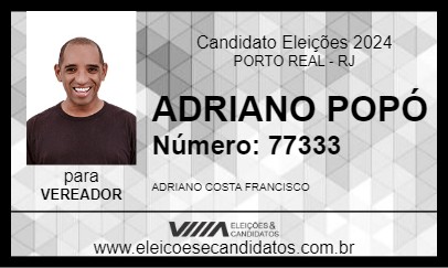 Candidato ADRIANO POPÓ 2024 - PORTO REAL - Eleições