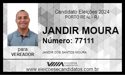 Candidato JANDIR MOURA 2024 - PORTO REAL - Eleições