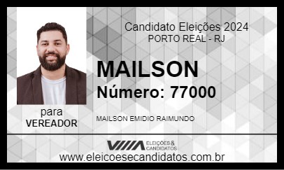 Candidato MAILSON 2024 - PORTO REAL - Eleições