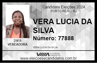 Candidato VERA LÚCIA 2024 - PORTO REAL - Eleições