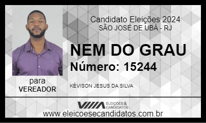 Candidato NEM DO GRAU 2024 - SÃO JOSÉ DE UBÁ - Eleições