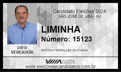 Candidato LIMINHA 2024 - SÃO JOSÉ DE UBÁ - Eleições