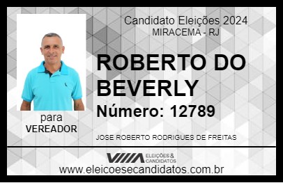 Candidato ROBERTO FREITAS 2024 - MIRACEMA - Eleições