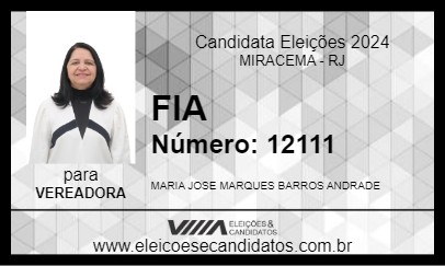 Candidato FIA 2024 - MIRACEMA - Eleições