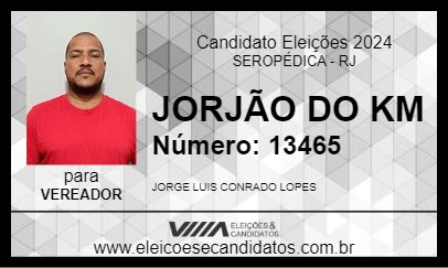 Candidato JORJÃO DO KM 2024 - SEROPÉDICA - Eleições