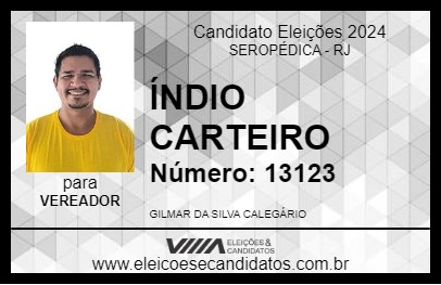 Candidato ÍNDIO CARTEIRO 2024 - SEROPÉDICA - Eleições