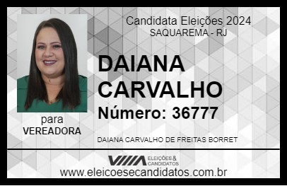 Candidato DAIANA CARVALHO 2024 - SAQUAREMA - Eleições