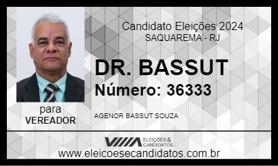 Candidato DR. BASSUT 2024 - SAQUAREMA - Eleições