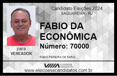 Candidato FABIO DA ECONÔMICA 2024 - SAQUAREMA - Eleições