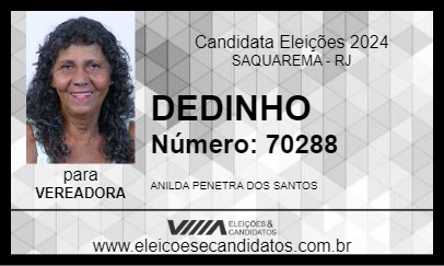 Candidato DEDINHO 2024 - SAQUAREMA - Eleições