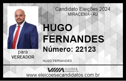 Candidato HUGO FERNANDES 2024 - MIRACEMA - Eleições