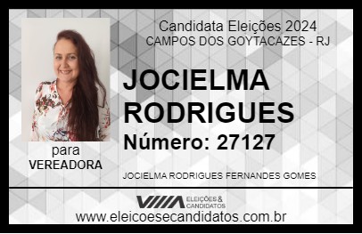 Candidato JOCIELMA RODRIGUES 2024 - CAMPOS DOS GOYTACAZES - Eleições