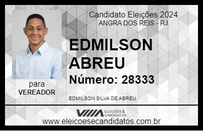 Candidato EDMILSON ABREU 2024 - ANGRA DOS REIS - Eleições