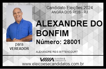 Candidato ALEXANDRE DO BONFIM 2024 - ANGRA DOS REIS - Eleições