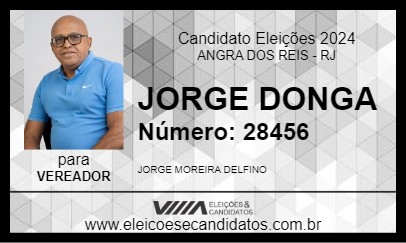 Candidato JORGE DONGA 2024 - ANGRA DOS REIS - Eleições