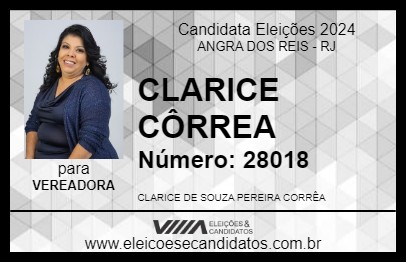 Candidato CLARICE CÔRREA 2024 - ANGRA DOS REIS - Eleições