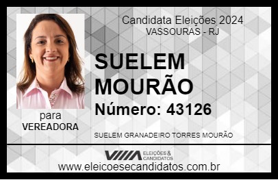 Candidato SUELEM MOURÃO 2024 - VASSOURAS - Eleições