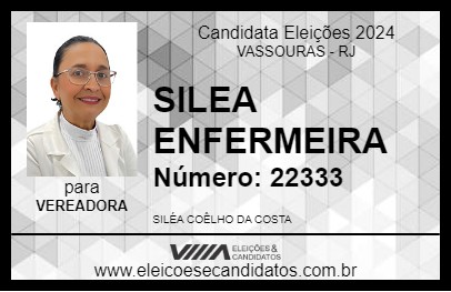 Candidato SILEA ENFERMEIRA 2024 - VASSOURAS - Eleições