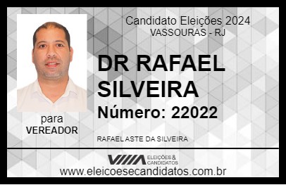 Candidato DR RAFAEL SILVEIRA 2024 - VASSOURAS - Eleições