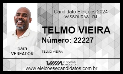 Candidato TELMO VIEIRA 2024 - VASSOURAS - Eleições