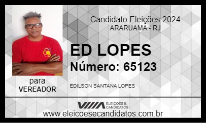 Candidato ED LOPES 2024 - ARARUAMA - Eleições