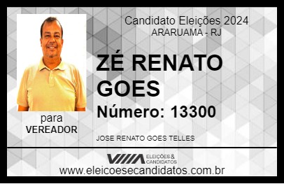 Candidato ZÉ RENATO GOES 2024 - ARARUAMA - Eleições