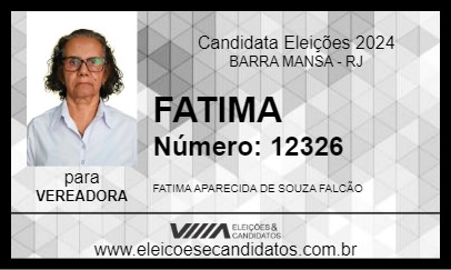 Candidato FATIMA 2024 - BARRA MANSA - Eleições