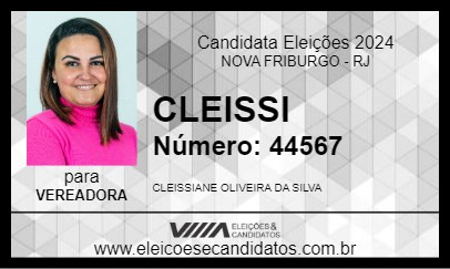 Candidato CLEISSI 2024 - NOVA FRIBURGO - Eleições